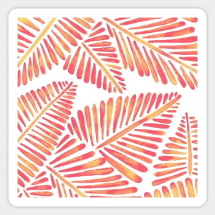 Pink Banana Leaves Sticker